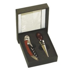 Kit sommelier 2pz stopper e levatappi