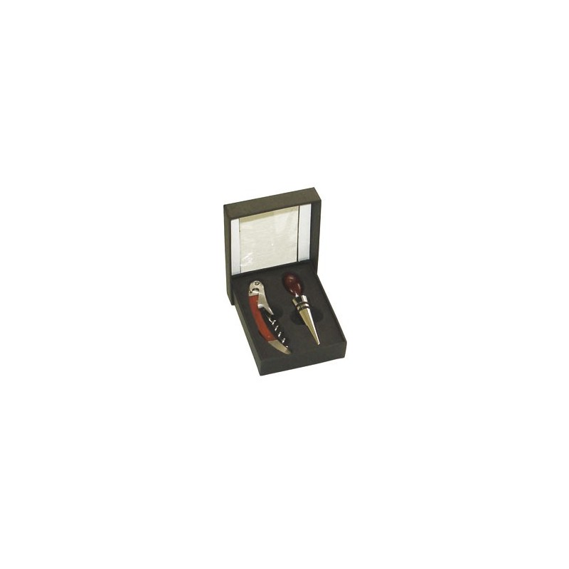 Kit sommelier 2pz stopper e levatappi