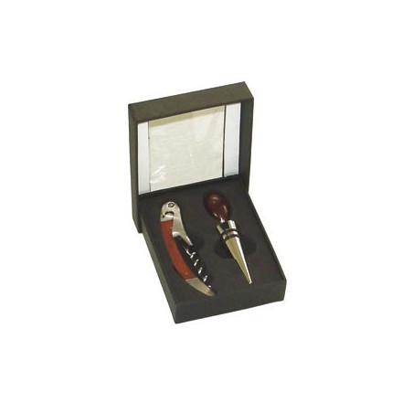 Kit sommelier 2pz stopper e levatappi