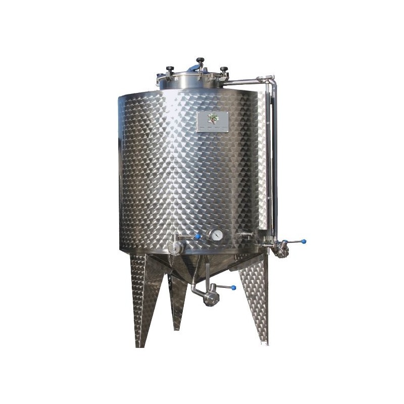 Fermentatore tronco conico inox professionale per birra