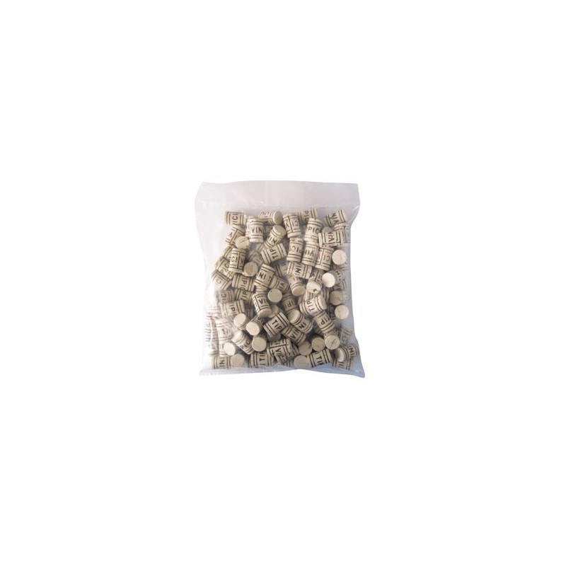 Tappi sughero naturale monopezzo da 24x40 mm busta 100 pz