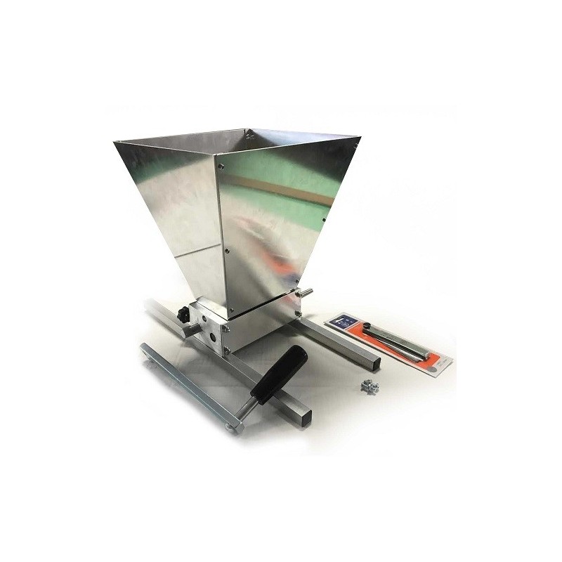 Mulino Manuale all grain con tramoggia in alluminio