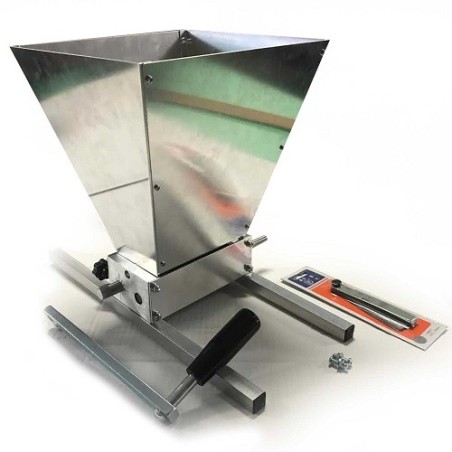 Mulino Manuale all grain con tramoggia in alluminio