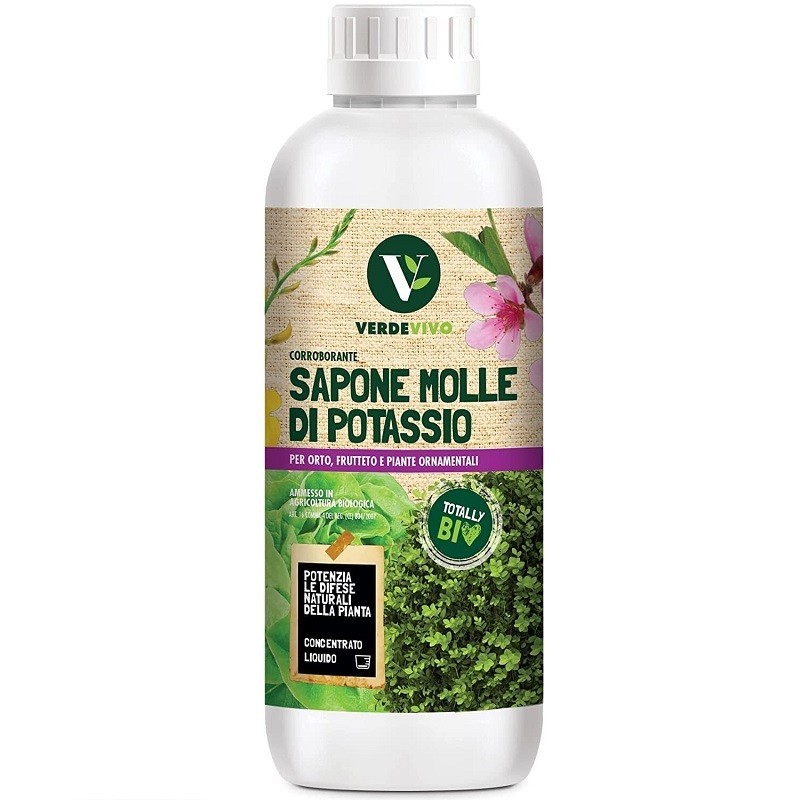 Sapone molle potassico per piante da 1 litro