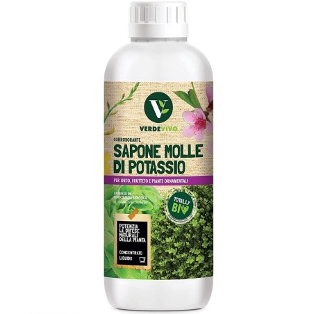Sapone molle potassico per piante da 1 litro