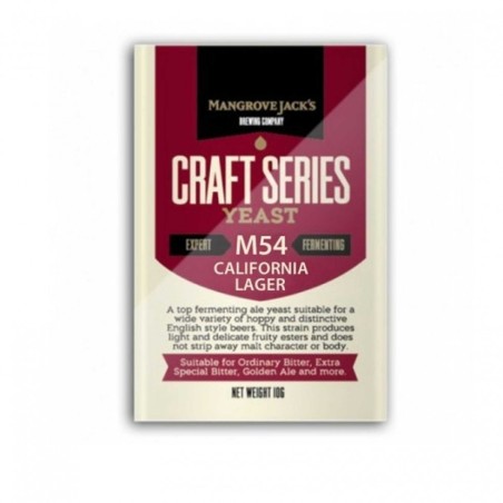 Lievito secco per birra Mangrove Jack's California Lager M54 10gr