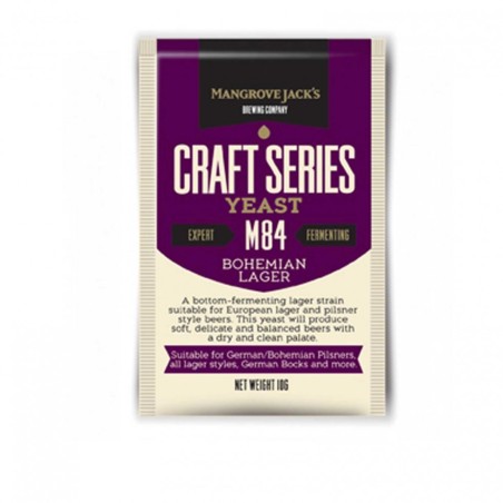 Lievito secco per birra Mangrove Jack's Bohemian Lager M84 10gr