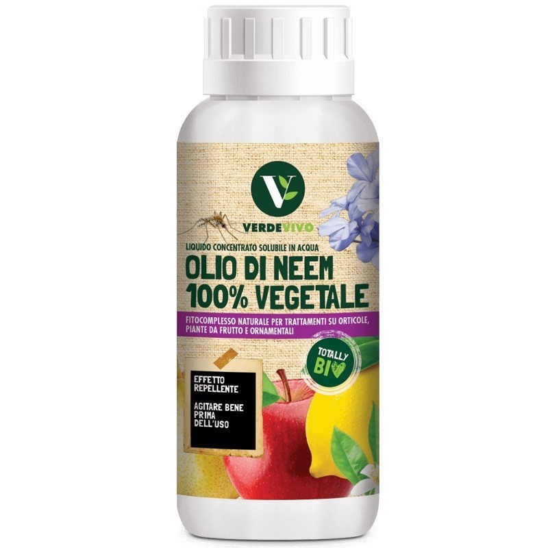 Olio di Neem piante 100% vegetale 500 ml