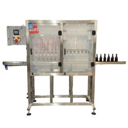Riempitrice Isobarica Semiautomatica a 4 becchi con Tappatrice per Bottiglie e Lattine