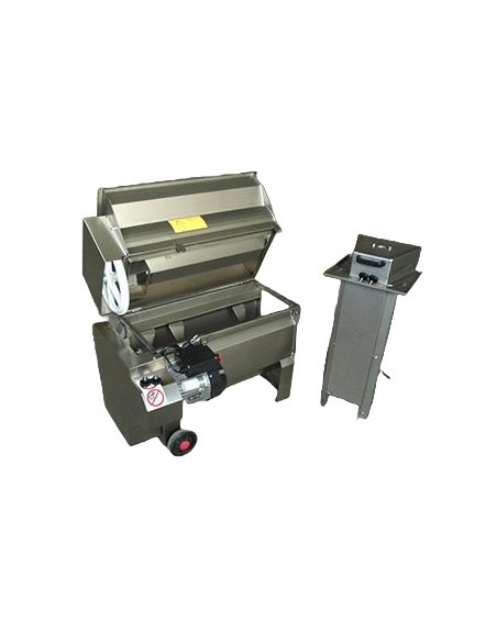 Semi-Centrifugal Grape Destemmer with Pump - Stainless Steel - 20-38 q.li/h