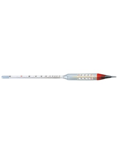 Alcohol Hydrometer with Thermometer - 35 cm | AgriStore C.