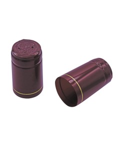 Capsule termoretraibili di colore bianco lucido confezione 100 pz 31 x 55 mm 2