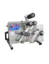 Etichettatrice semiautomatica da banco basic in acciaio inox per bottiglie, lattine e vasetti