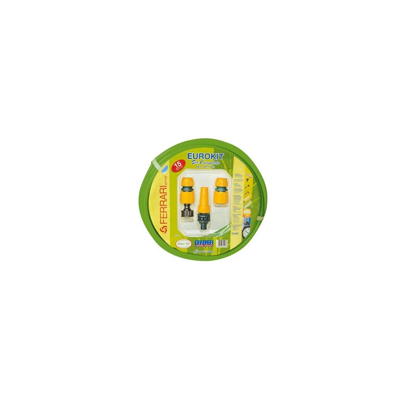 Kit tubo irrigazione 1/2" da 15 metri