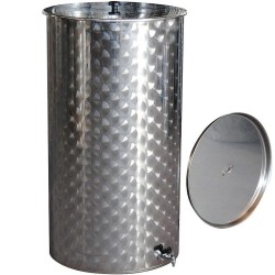 Botte acciaio inox per vino con galleggiante a olio da 100 lt