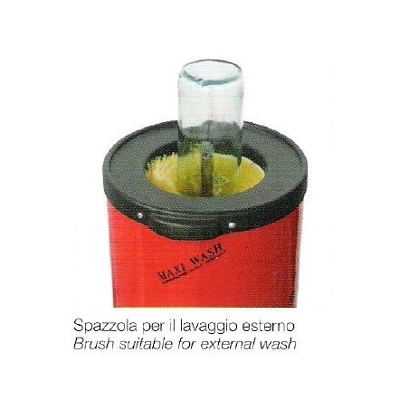 Lavabottiglie elettrico maxi per lavaggio interno ed esterno bottiglie