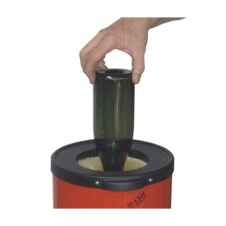 Lavabottiglie elettrico maxi per lavaggio interno ed esterno bottiglie