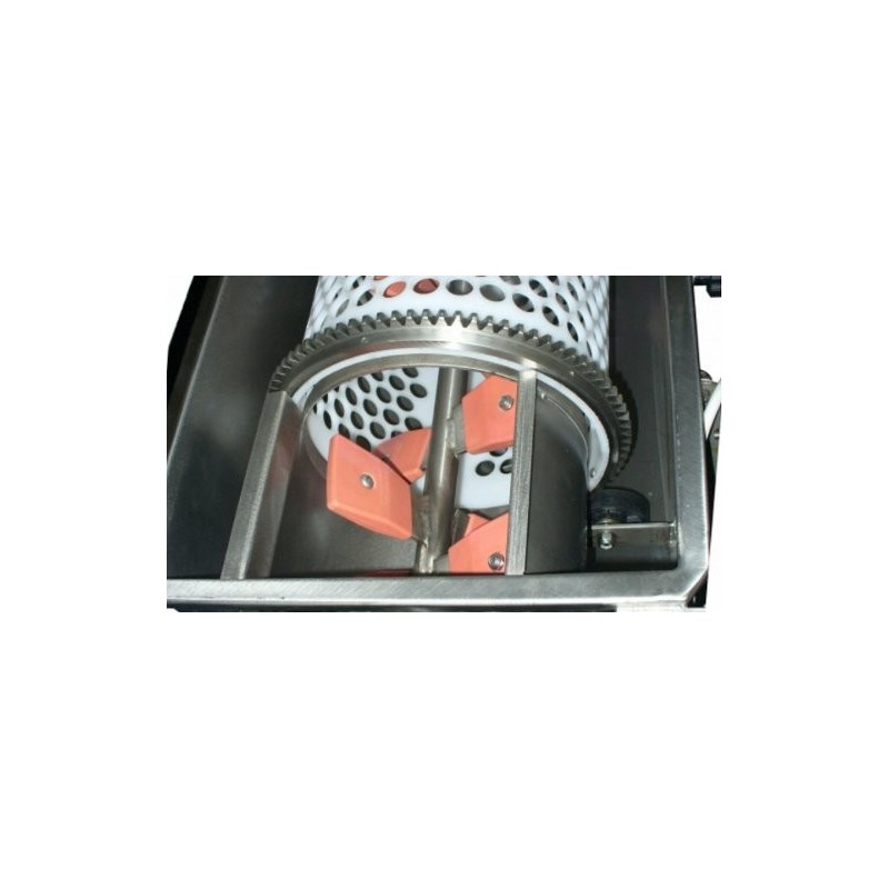 Diraspatrice centrifuga orizzontale inox con pompa da 55 q.li/h