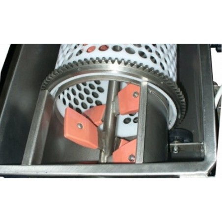 Diraspatrice centrifuga orizzontale inox con pompa da 55 q.li/h