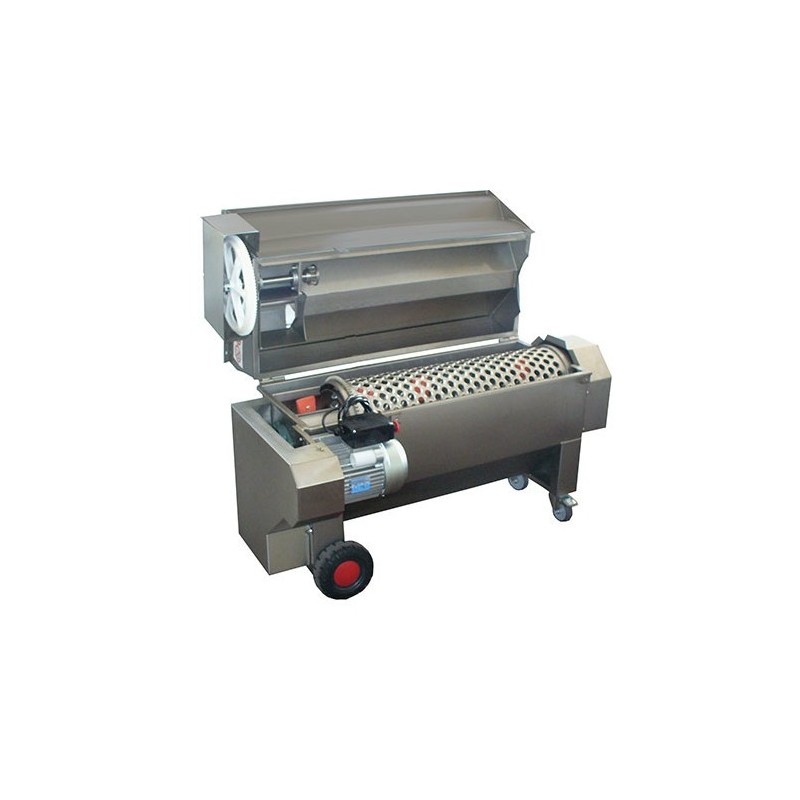 Diraspatrice centrifuga orizzontale inox con pompa da 55 q.li/h