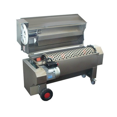 Diraspatrice centrifuga orizzontale inox con pompa da 55 q.li/h