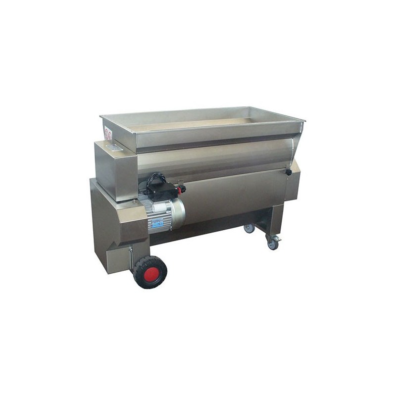 Diraspatrice centrifuga orizzontale inox con pompa da 55 q.li/h