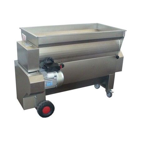 Diraspatrice centrifuga orizzontale inox con pompa da 55 q.li/h