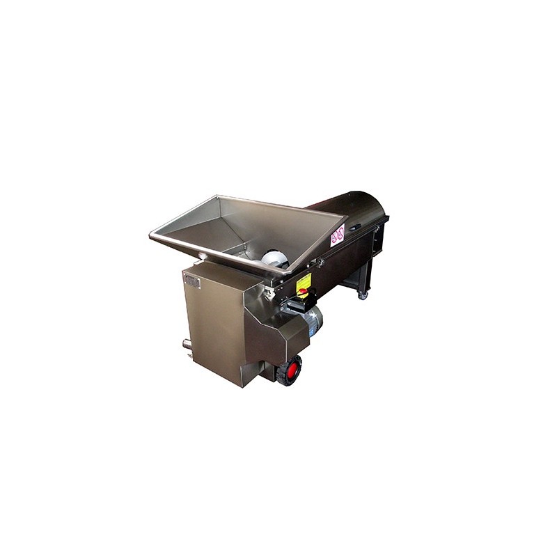 Diraspatrice centrifuga orizzontale inox con pompa da 60 a 120 q.li/h
