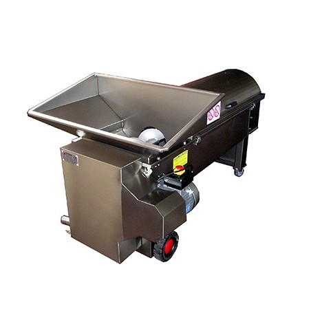 Diraspatrice centrifuga orizzontale inox con pompa da 60 a 120 q.li/h