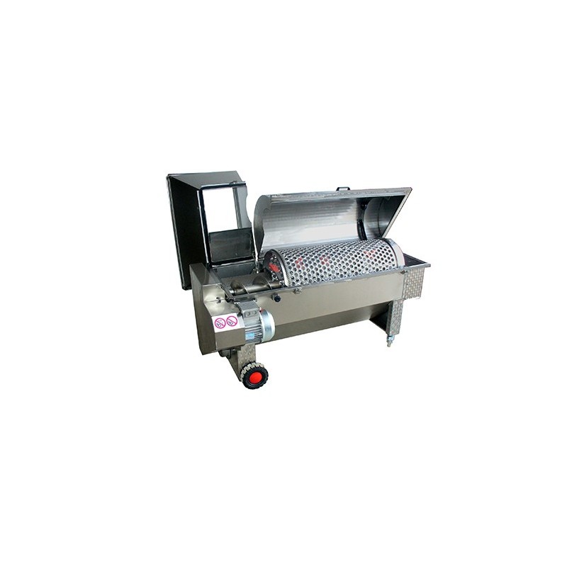 Diraspatrice centrifuga orizzontale inox con pompa da 60 a 120 q.li/h