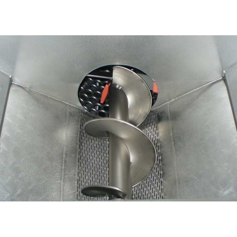 Diraspatrice centrifuga orizzontale inox con pompa da 60 a 120 q.li/h