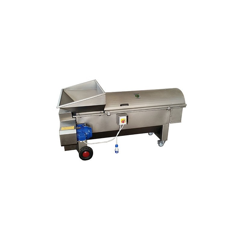 Diraspatrice centrifuga orizzontale inox con pompa da 60 a 120 q.li/h