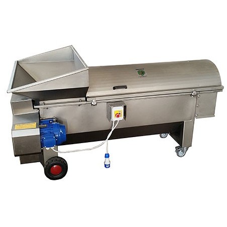 Diraspatrice centrifuga orizzontale inox con pompa da 60 a 120 q.li/h