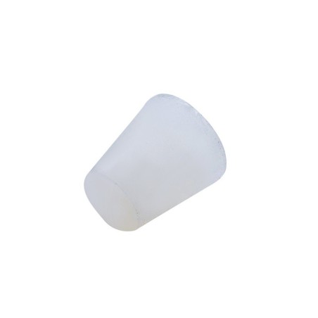 Tappo conico pieno per barrique in silicone alimentare 23/15 h26