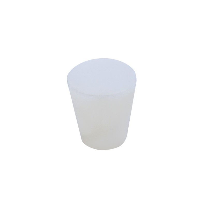 Tappo conico pieno per barrique in silicone alimentare 23/15 h26