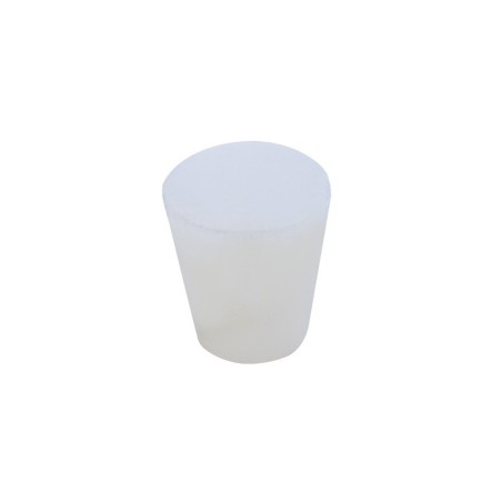 Tappo conico pieno per barrique in silicone alimentare 23/15 h26