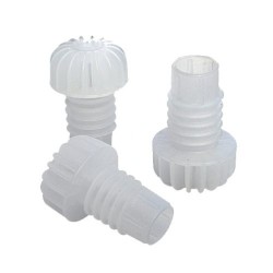 Tappi plastica con gambo alettato in confezione da 100pz