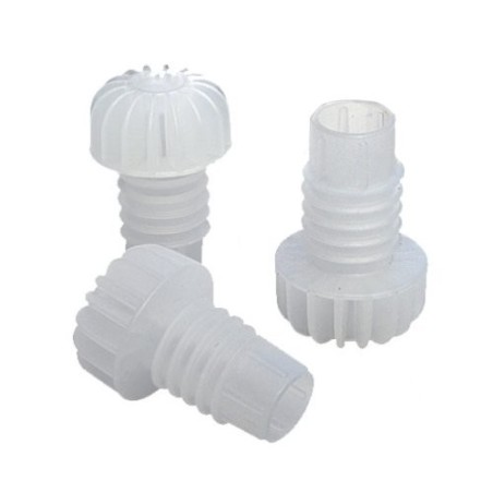 Tappi plastica con gambo alettato in confezione da 100pz