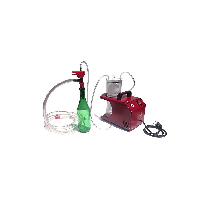 Riempitrice pneumatica elettrica compresa di tubo e becchello per bottiglie