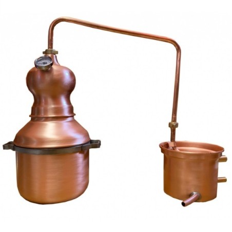 Distillatore in rame a serpentina da 3 litri