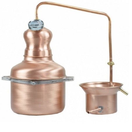 Distillatore in rame a serpentina da 5 litri