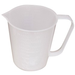 Caraffa graduata da 0,5 a 5 litri in plastica
