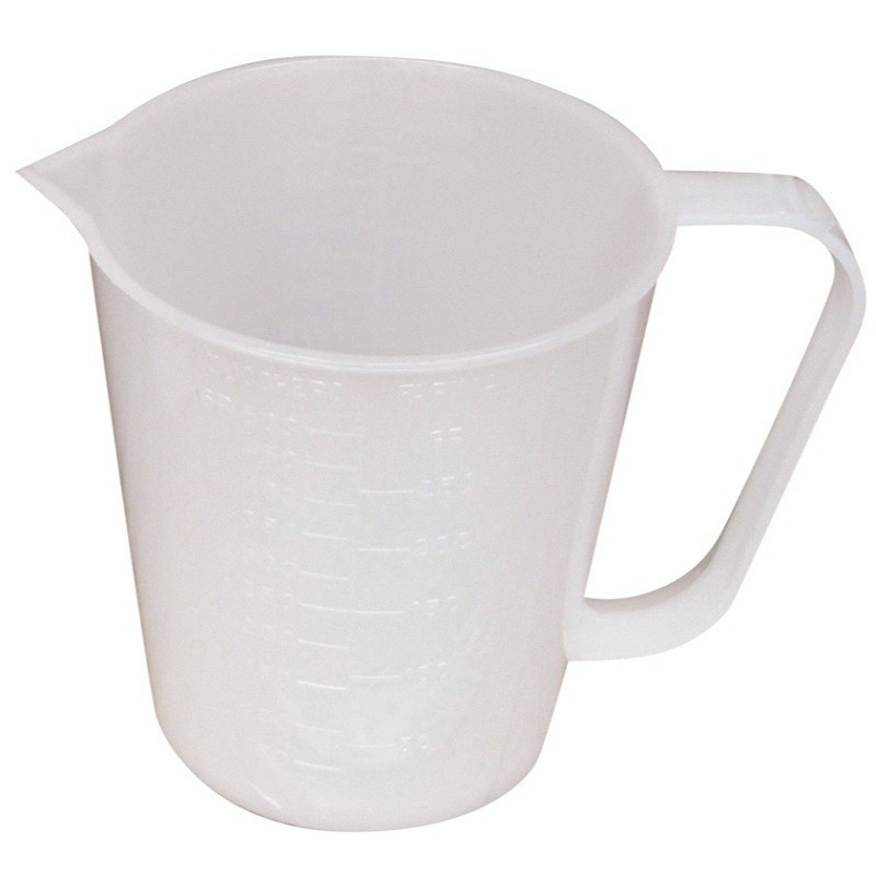Caraffa graduata da 0,5 a 5 litri in plastica