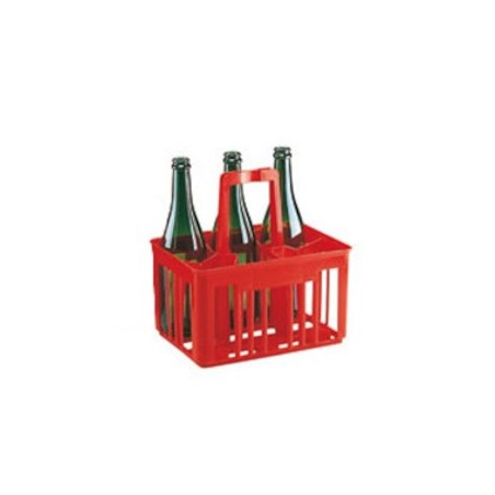Cestello portabottiglie in plastica da 6 posti