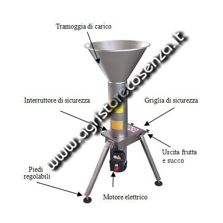 Mulino per frutta elettrico
