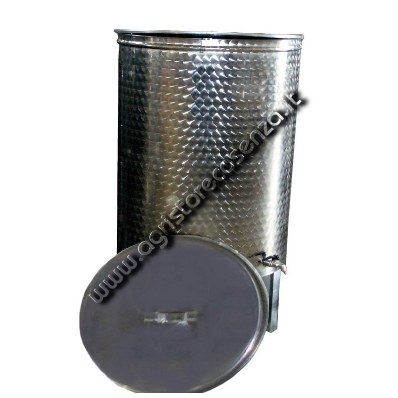 Botte acciaio inox per vino con galleggiante a olio da 800 lt