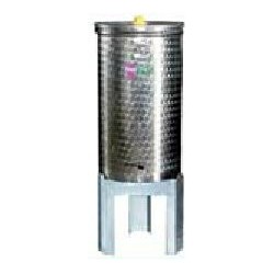 Botte acciaio inox per vino con galleggiante ad aria da 150 lt 2