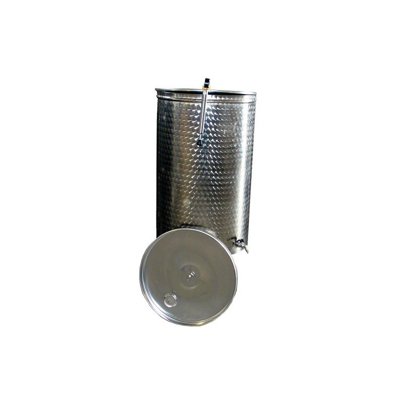 Botte acciaio inox per vino con galleggiante ad aria da 300 lt