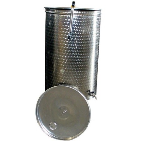 Botte acciaio inox per vino con galleggiante ad aria da 800 lt
