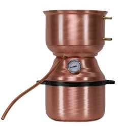 Alambicco per grappa modello a fungo da 15 litri